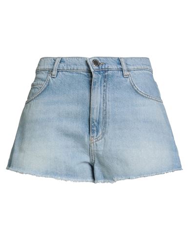 Pinko Woman Denim Shorts Blue Size 30 Cotton, Lyocell