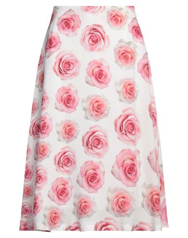 Vivetta Woman Midi Skirt White Size 6 Viscose In Multi