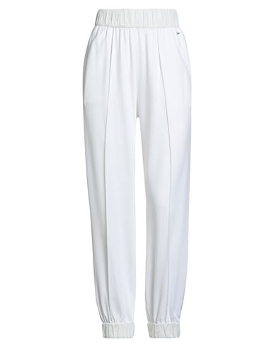 Herno Woman Pants White Size 6 Viscose, Polyamide, Elastane, Polyester