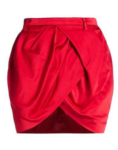 N°21 Woman Mini Skirt Red Size 4 Polyester