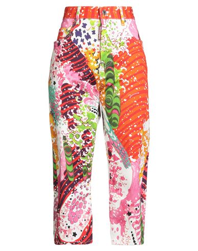 Dsquared2 Woman Jeans Orange Size 4 Cotton, Elastane In Multi