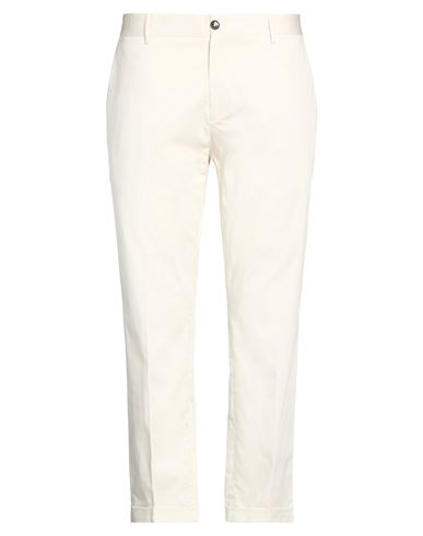 Liu •jo Man Man Pants Cream Size 40 Cotton, Elastane In Neutral