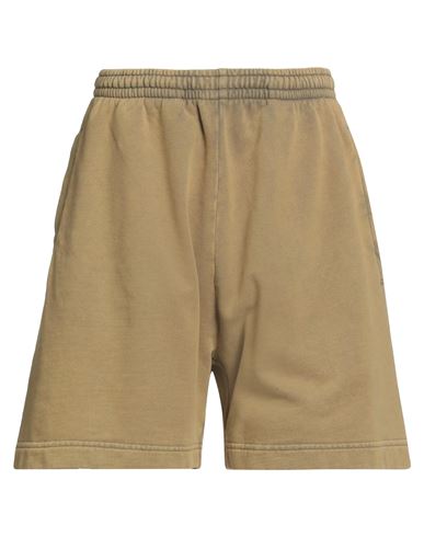 Acne Studios Woman Shorts & Bermuda Shorts Sand Size L Cotton In Gold