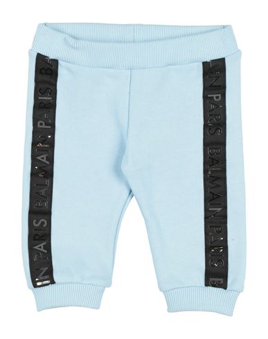 Balmain Babies'  Newborn Girl Pants Sky Blue Size 3 Cotton, Elastane, Polyester