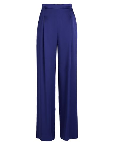 Max Mara Studio Woman Pants Bright Blue Size 16 Acetate, Viscose