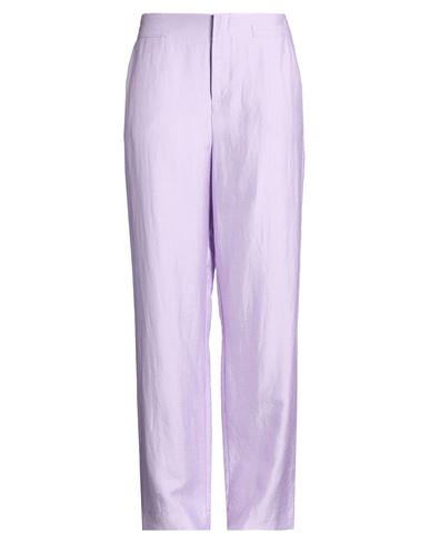 Furore Woman Pants Lilac Size 16 Viscose, Linen, Polyamide In Purple
