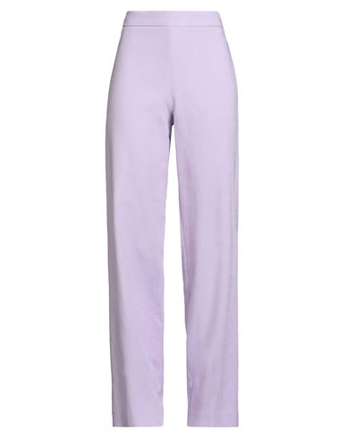 Furore Woman Pants Lilac Size 14 Viscose, Polyester, Elastane In Purple