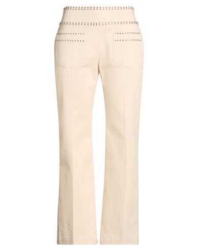 Weekend Max Mara Woman Pants Beige Size 14 Cotton, Elastane In Neutral