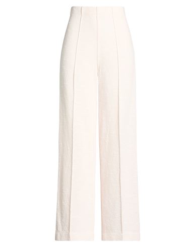 Bruno Manetti Woman Pants Pink Size 10 Cotton, Nylon In White