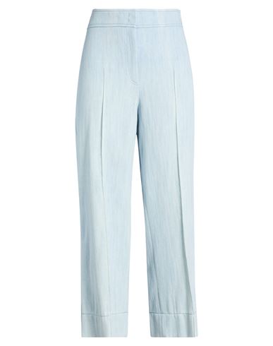 Akris Woman Jeans Blue Size 10 Cotton, Elastane