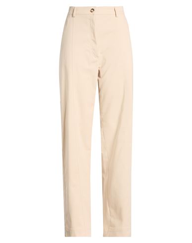 Sportmax Woman Pants Beige Size 8 Cotton, Elastane In Pink