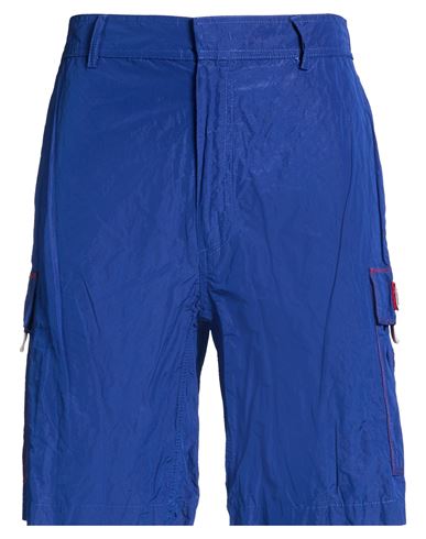 Iceberg Man Shorts & Bermuda Shorts Blue Size 38 Polyester, Metallic Fiber