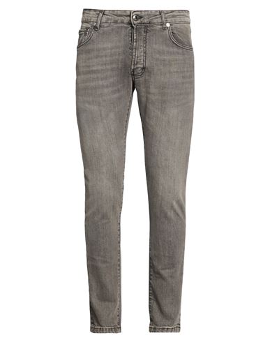 Costume National Man Jeans Charcoal Size 32 Cotton, Elastane In Gray