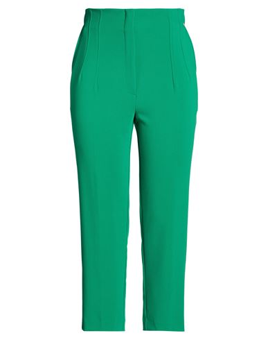 Sahoco Woman Pants Green Size Xl Polyester, Rayon, Elastane In Green