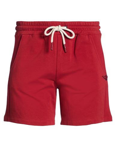 Aeronautica Militare Woman Shorts & Bermuda Shorts Brick Size Xl Cotton, Polyamide, Elastane In Red