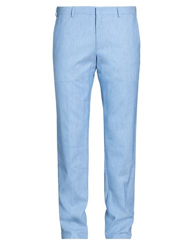 Brioni Man Pants Light Blue Size 38 Virgin Wool, Linen, Silk