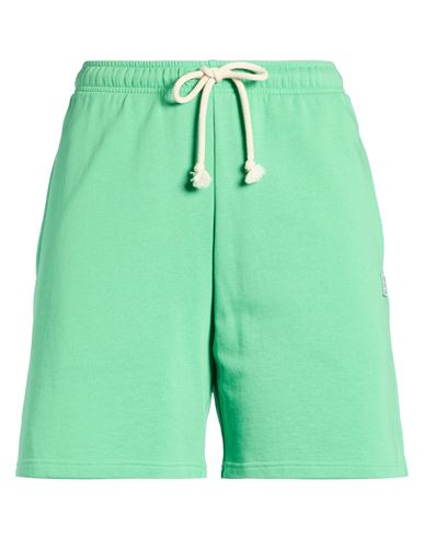 Acne Studios Woman Shorts & Bermuda Shorts Green Size L Cotton