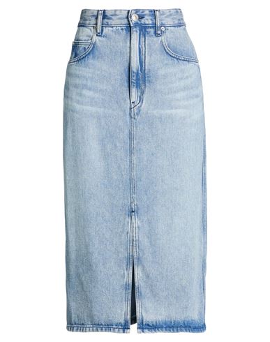 Isabel Marant Étoile Marant Étoile Woman Denim Skirt Blue Size 6 Tencel In Blue