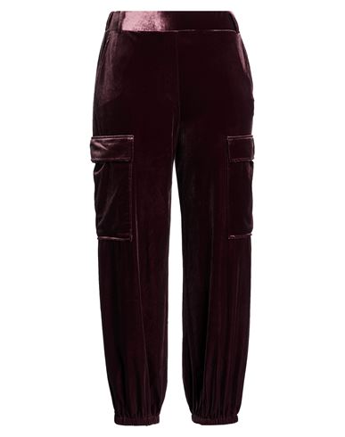 Compagnia Italiana Woman Pants Plum Size Xl Polyester, Elastane In Burgundy