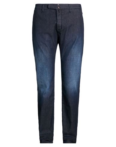 Incotex Blue Division Man Jeans Blue Size 35 Cotton, Rubber