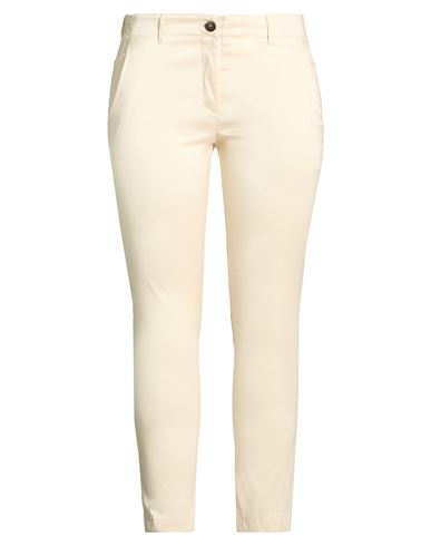 Shirtaporter Woman Pants Beige Size 10 Cotton, Nylon, Elastane In Neutral