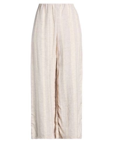 Faithfull Woman Pants Sand Size 4 Linen, Cotton In Neutral