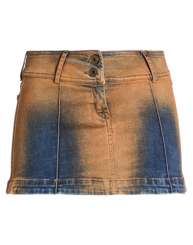 Knwls Harley Denim Miniskirt In Brown