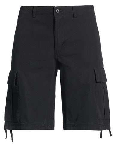 Jack & Jones Man Shorts & Bermuda Shorts Black Size Xxl Cotton