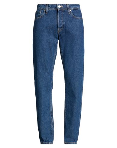 Jack & Jones Man Jeans Blue Size 33w-34l Cotton
