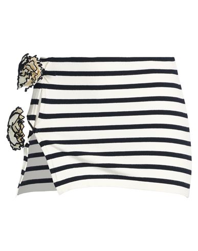 Jean Paul Gaultier Woman Mini Skirt White Size S Viscose, Polyester In Multi