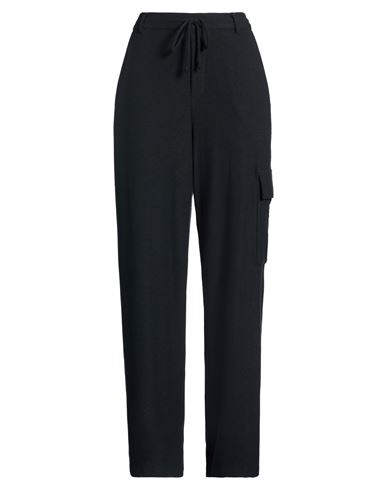 Donni . Woman Pants Black Size L Rayon, Polyester, Elastane