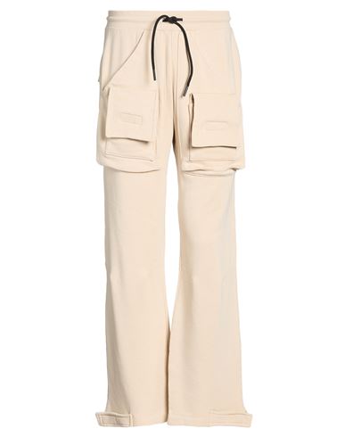 Garment Workshop Man Pants Beige Size L Cotton In White