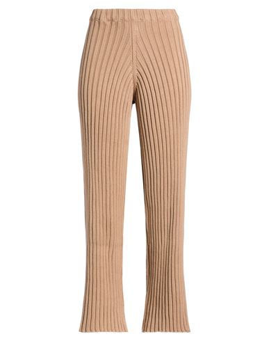 Baserange Woman Pants Beige Size M Organic Cotton In Brown