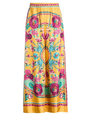 La Doublej Woman Pants Marigold Size Xl Silk In Yellow