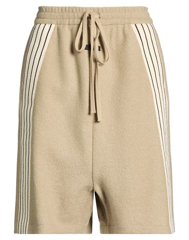 Fear Of God Woman Shorts & Bermuda Shorts Camel Size M Virgin Wool, Cotton In Sand
