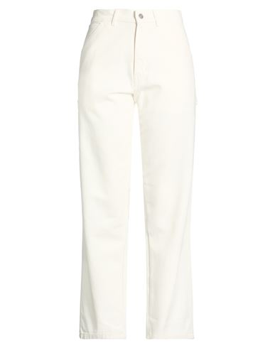 Hommegirls Woman Pants White Size L Cotton