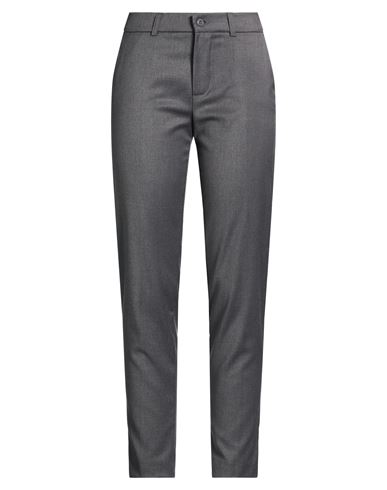 Daniela Drei Woman Pants Grey Size 14 Polyester, Viscose, Elastane In Gray