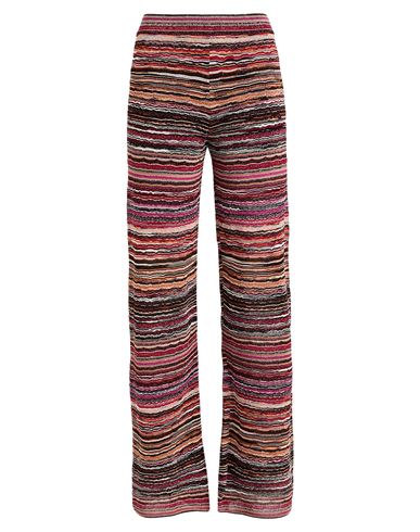 Missoni Woman Pants Chocolate Brown Size 8 Viscose, Metallic Fiber, Elastane, Polyamide
