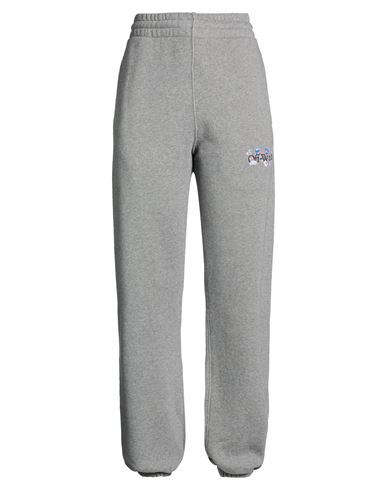 Off-white Woman Pants Grey Size L Cotton In Gray