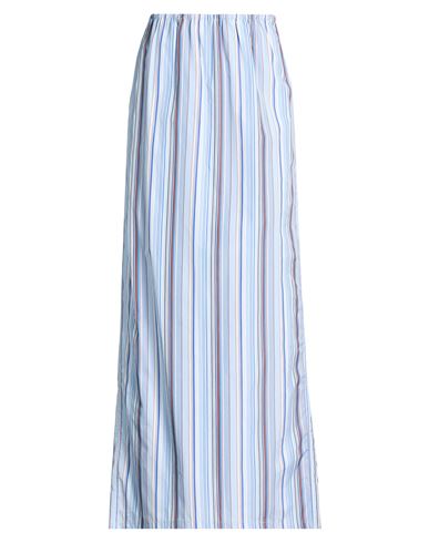 Saks Potts Woman Maxi Skirt Sky Blue Size M Cotton