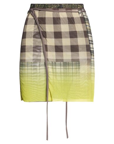 Ottolinger Woman Mini Skirt Lime Green Size L Recycled Polyester, Elastane In Green