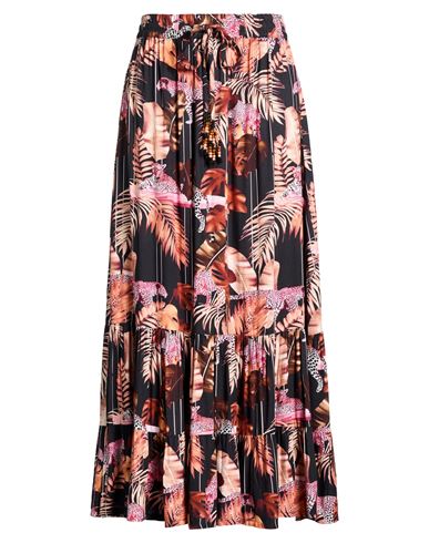 Connor & Blake Woman Maxi Skirt Rust Size L Viscose In Red