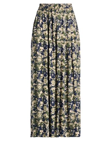 Connor & Blake Woman Maxi Skirt Military Green Size L Viscose