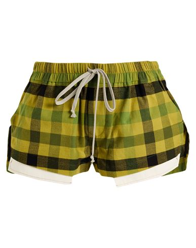 Rick Owens Woman Shorts & Bermuda Shorts Lime Green Size 8 Cotton