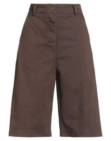 Le Streghe Woman Shorts & Bermuda Shorts Brown Size Xs Cotton, Elastane In Multi