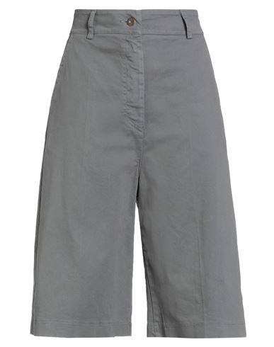 Le Streghe Woman Shorts & Bermuda Shorts Grey Size M Cotton, Elastane In Multi