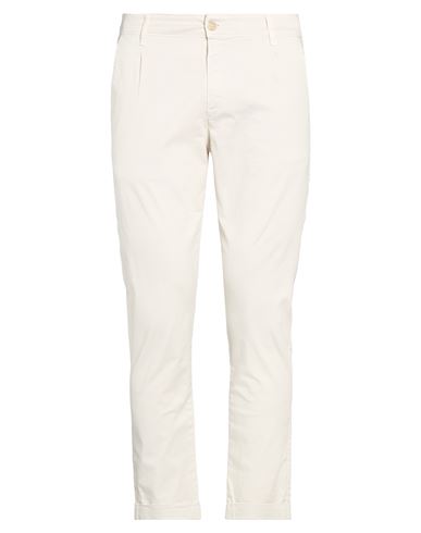 En Avance Man Pants Beige Size 34 Cotton, Elastane In White