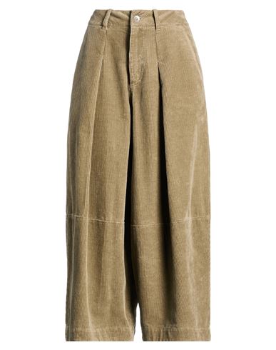 Ymc You Must Create Woman Pants Sage Green Size L Cotton, Linen