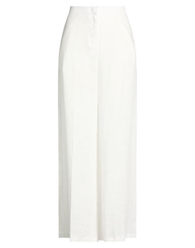 Liviana Conti Woman Pants White Size 8 Linen