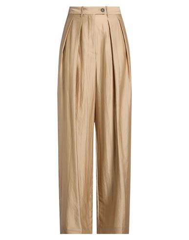 Nine In The Morning Woman Pants Sand Size 29 Wool, Silk In Gold